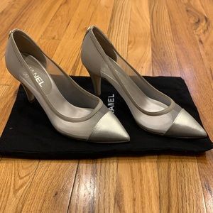 Chanel pumps, size 36.5, light grey/“Gris” color